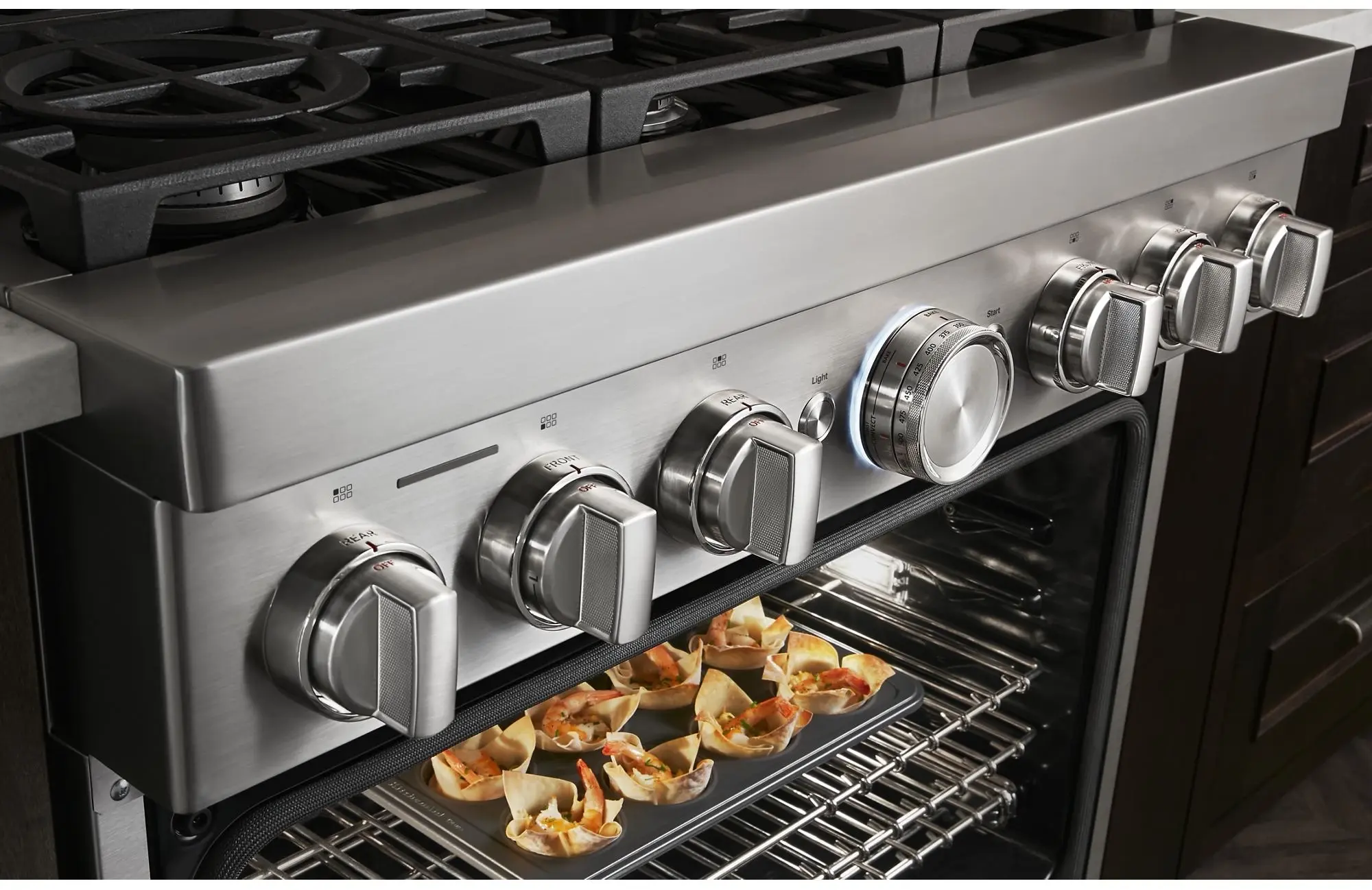 KFS-1650js 中古 KitchenAid KFDC506JSS 36 Inch Freestanding Dual Fuel Smart Range