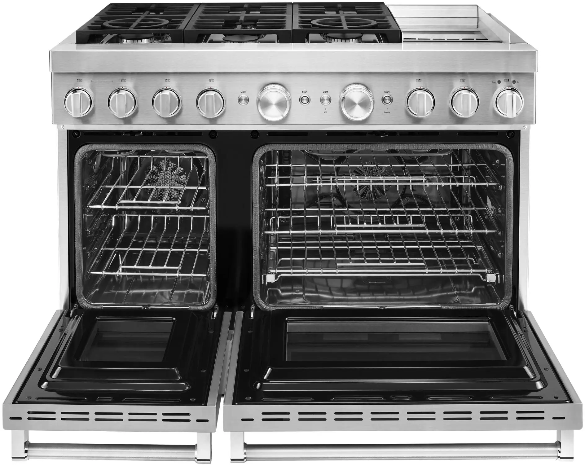 KitchenAid KFDC558JSS 48 Freestanding Dual Fuel Smart Range
