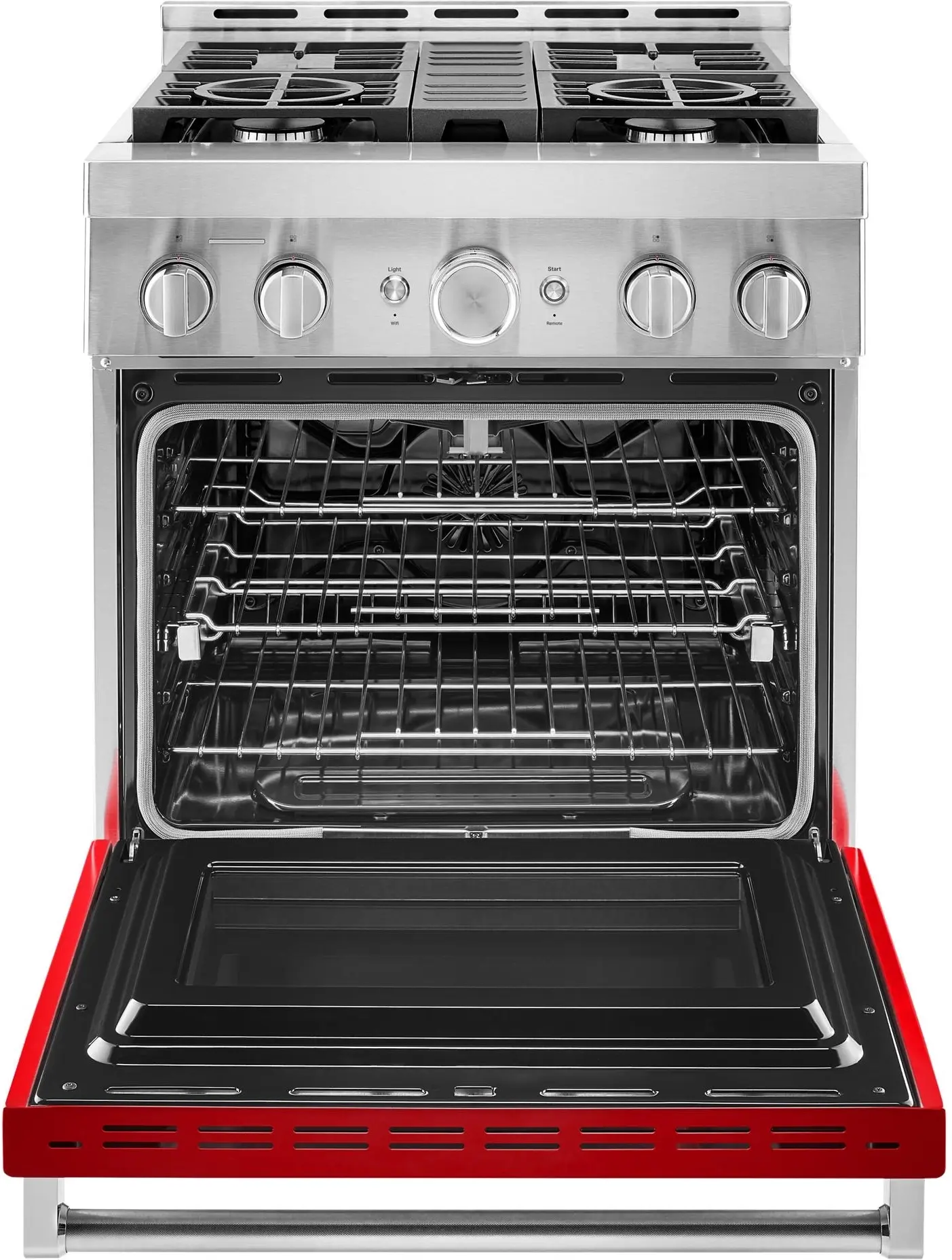KitchenAid KFGC500JPA 30 Inch Freestanding Gas Range Passion Red