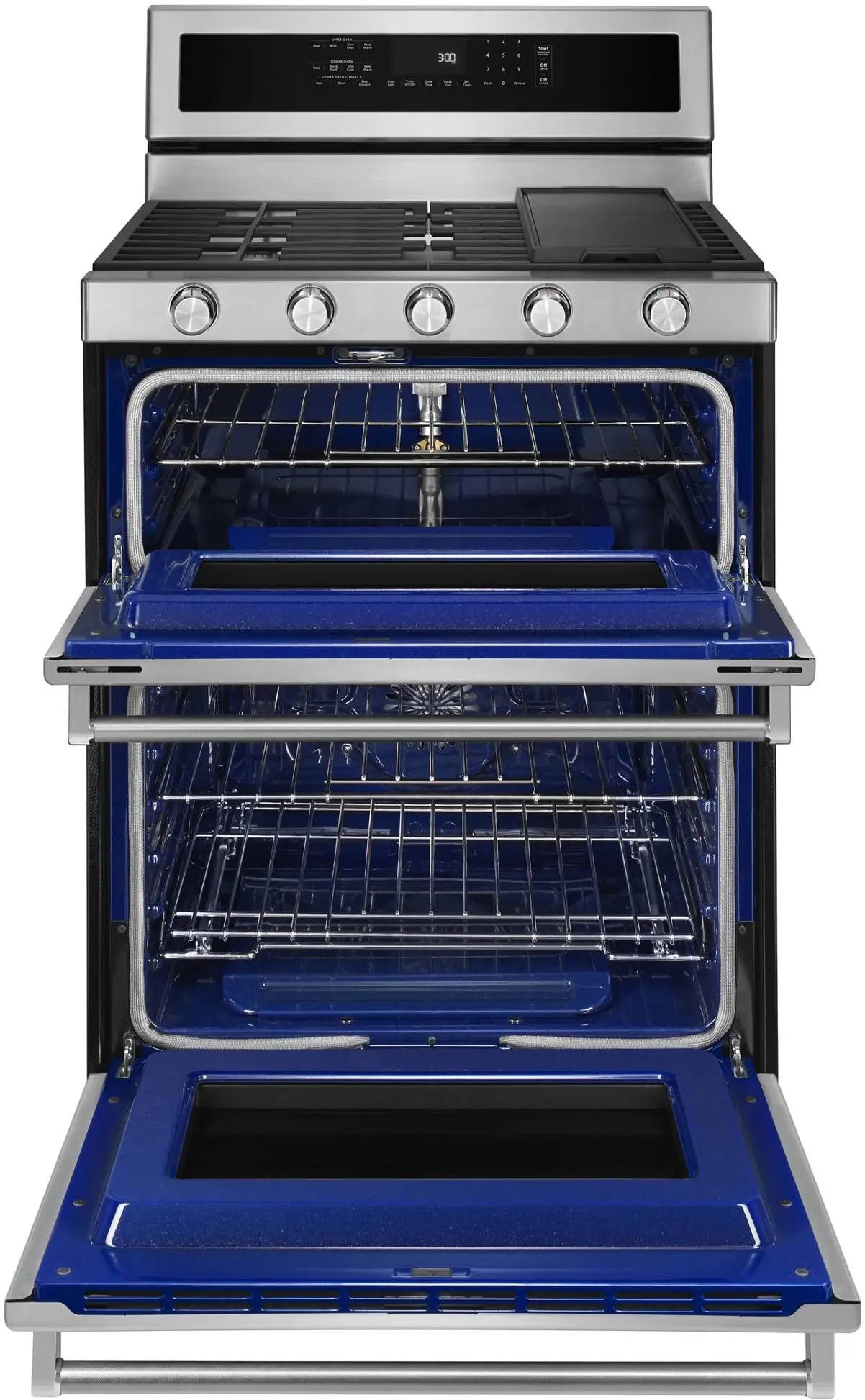 KitchenAid KFGD500ESS 30 Inch Freestanding Double Oven Convection