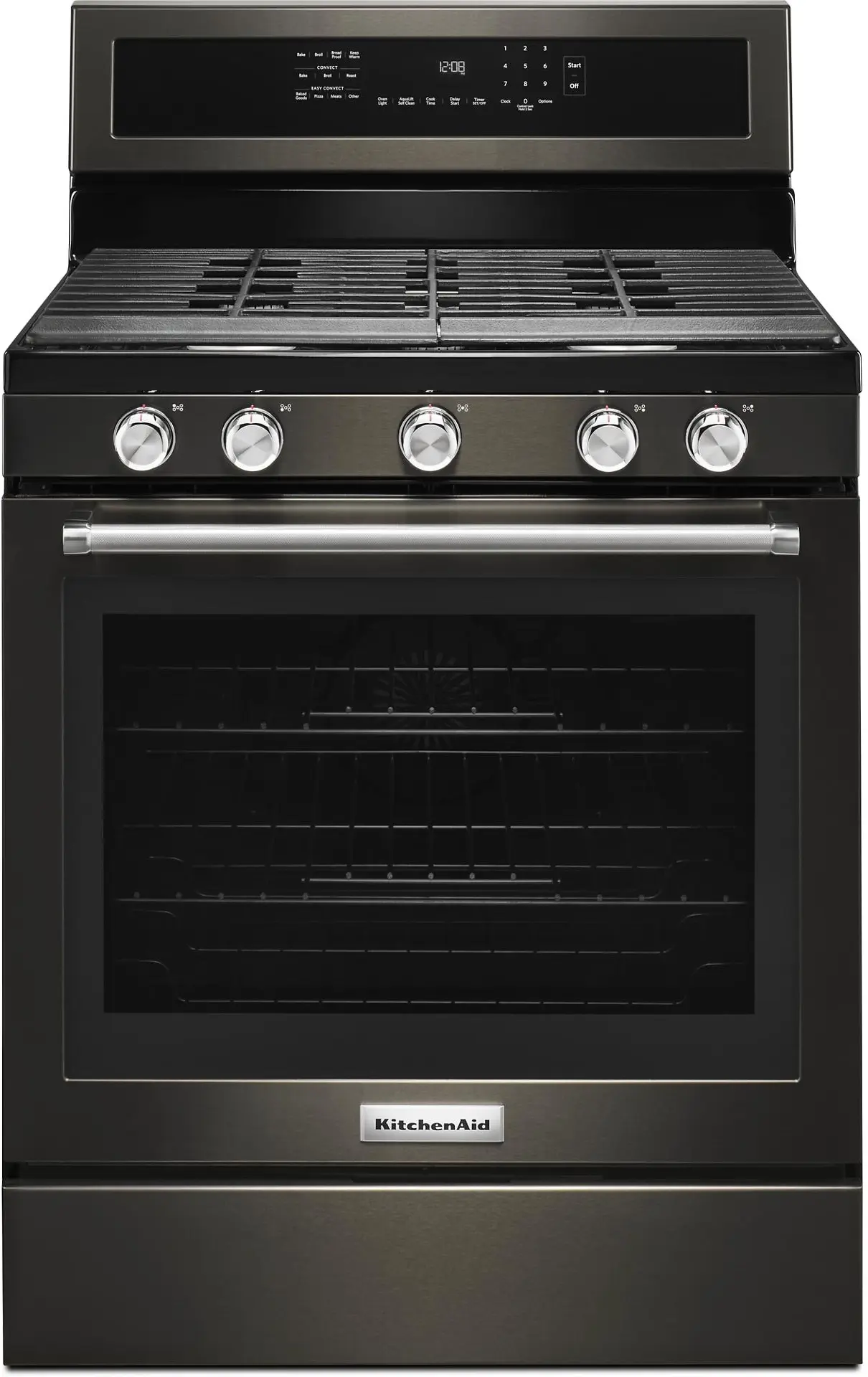 KitchenAid KFGG500EBS Black Stainless Steel, Print Shield