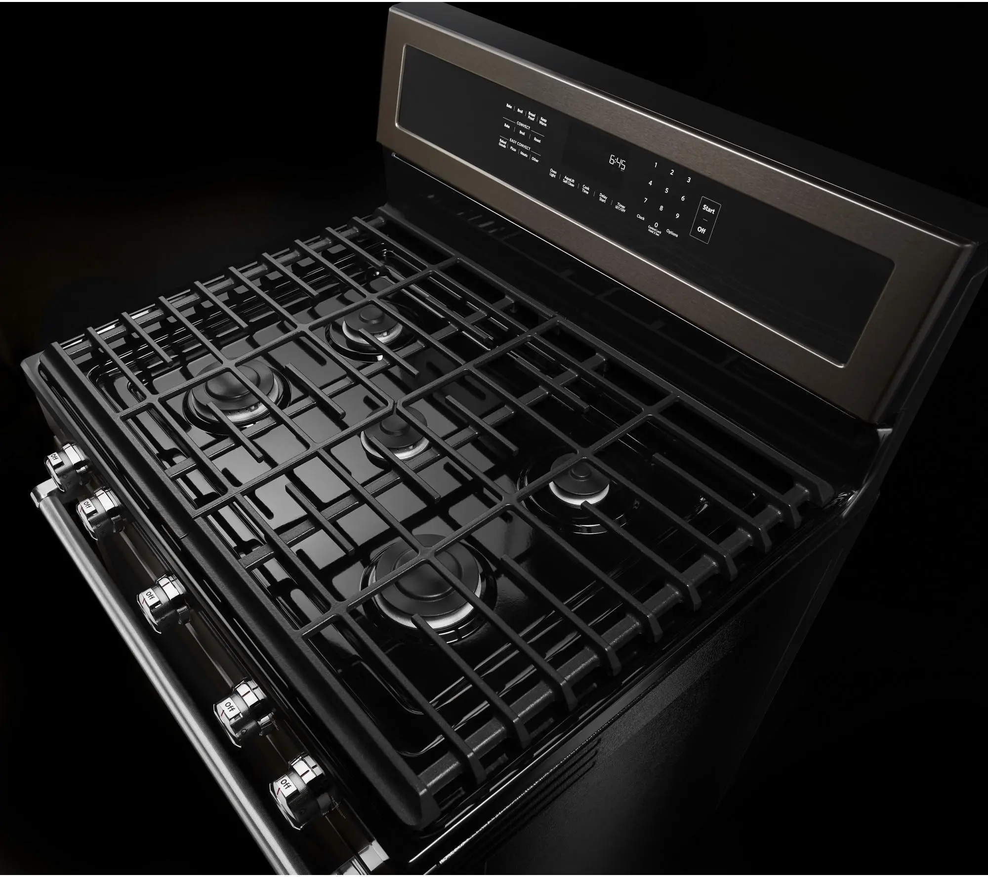 KitchenAid KFGG500EBS Black Stainless Steel, Print Shield