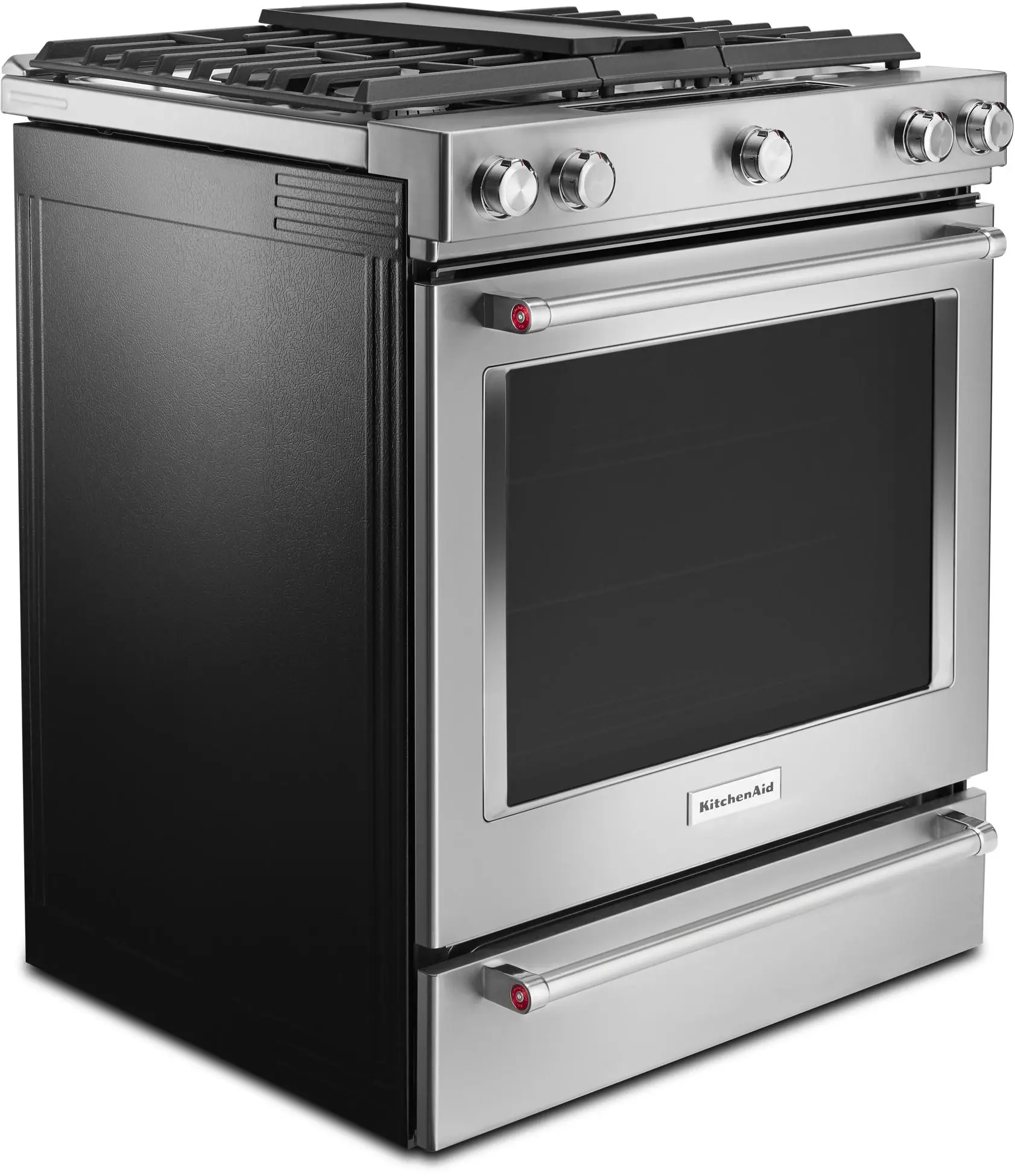 KitchenAid KSDB900ESS 30 Inch Dual Fuel Convection Slide-In Range