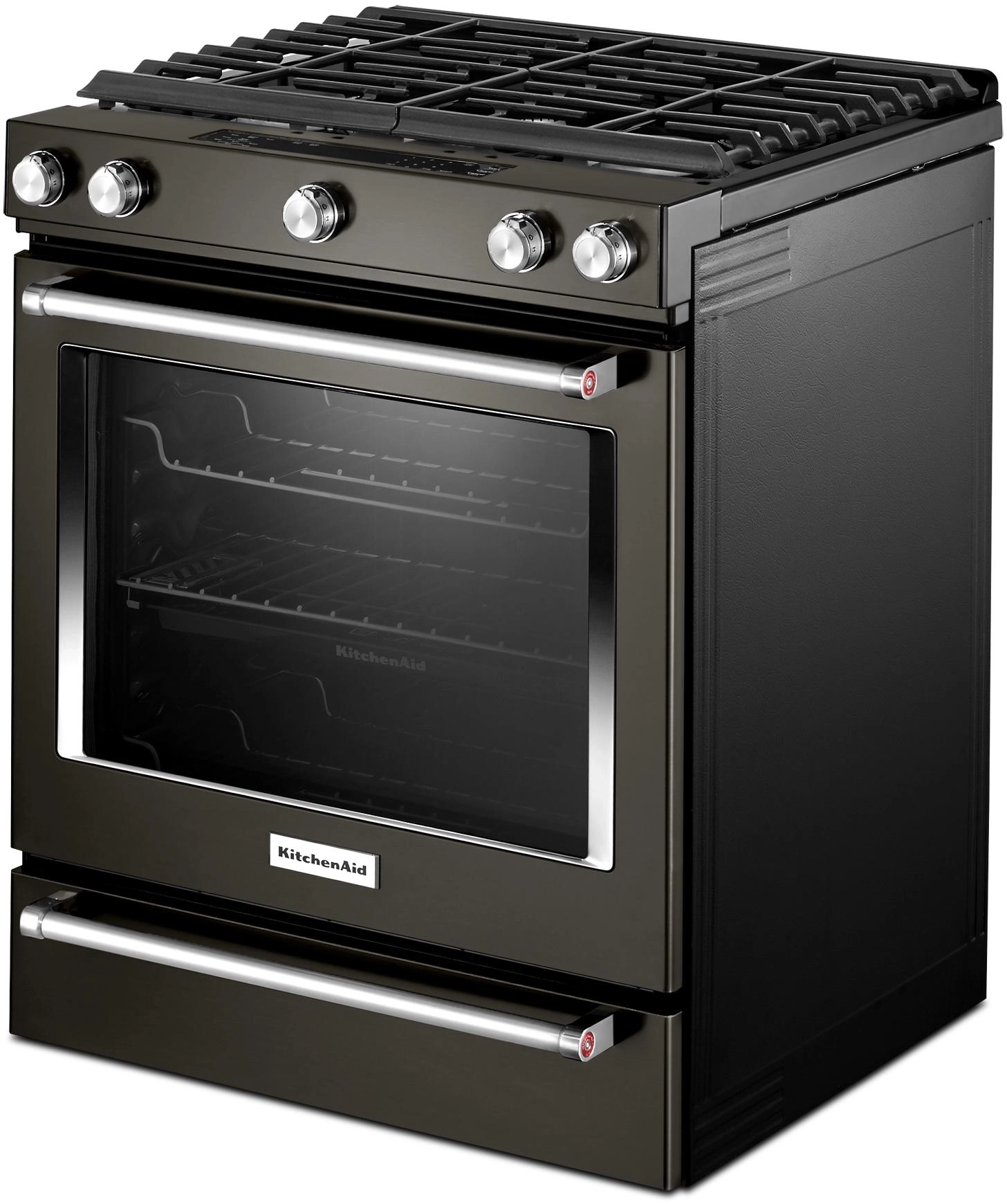 KitchenAid KSGG700EBS Black Stainless Steel, Print Shield