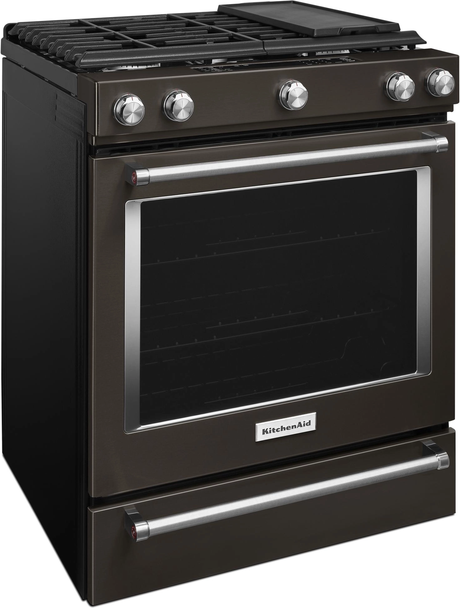 KitchenAid KSGG700EBS Black Stainless Steel, Print Shield