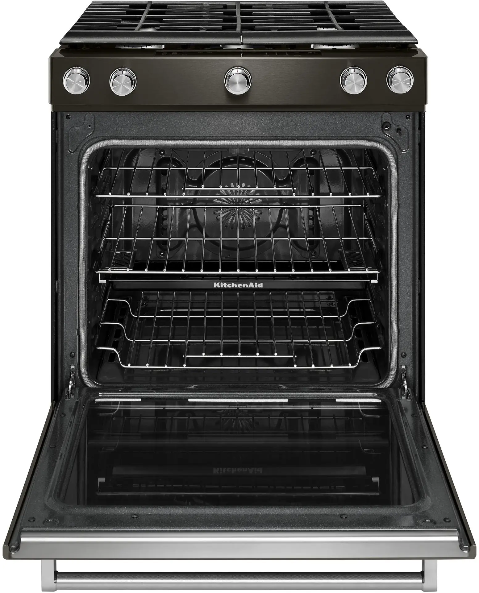KitchenAid KSGG700EBS Black Stainless Steel, Print Shield