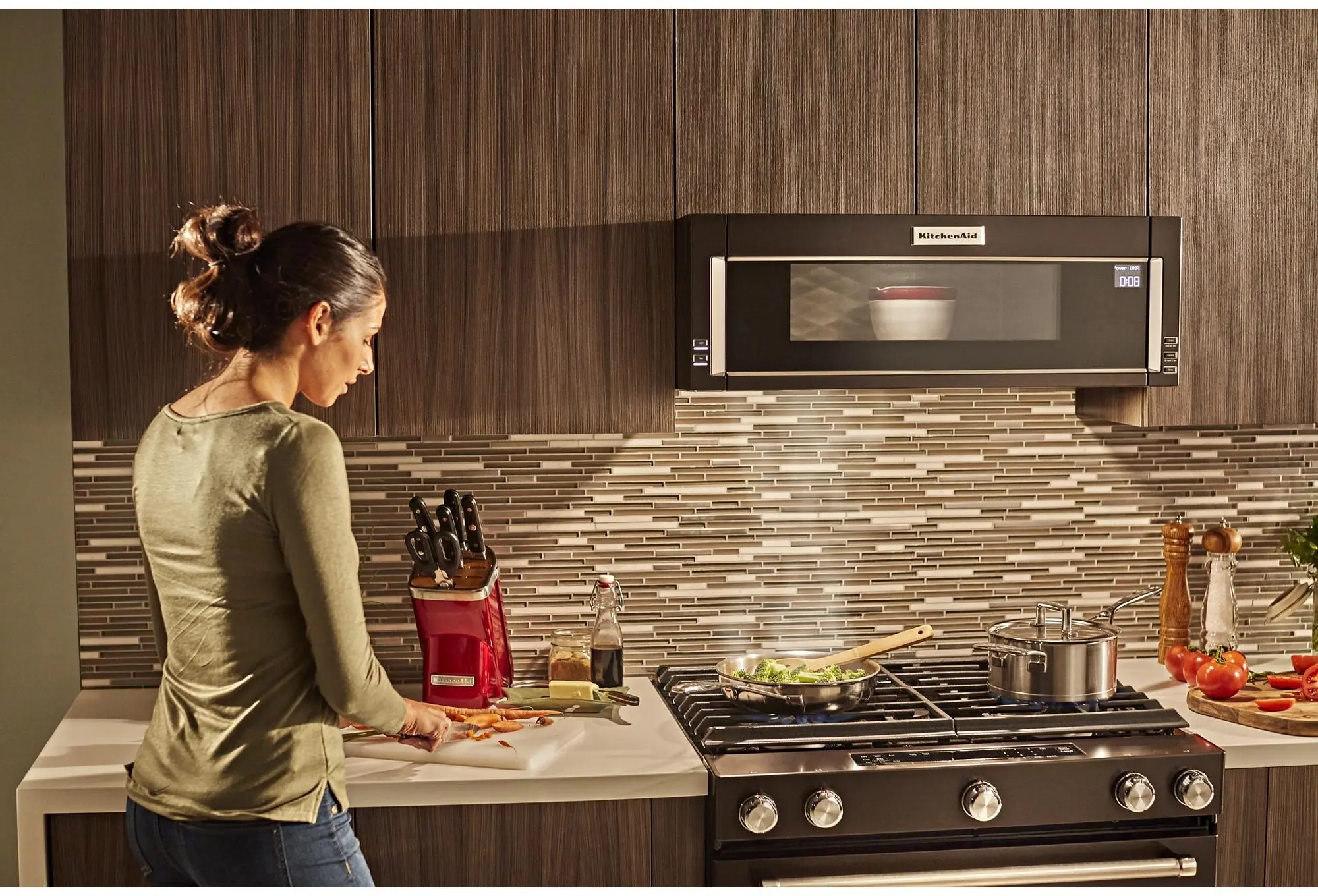 KitchenAid KSGG700EBS Black Stainless Steel, Print Shield