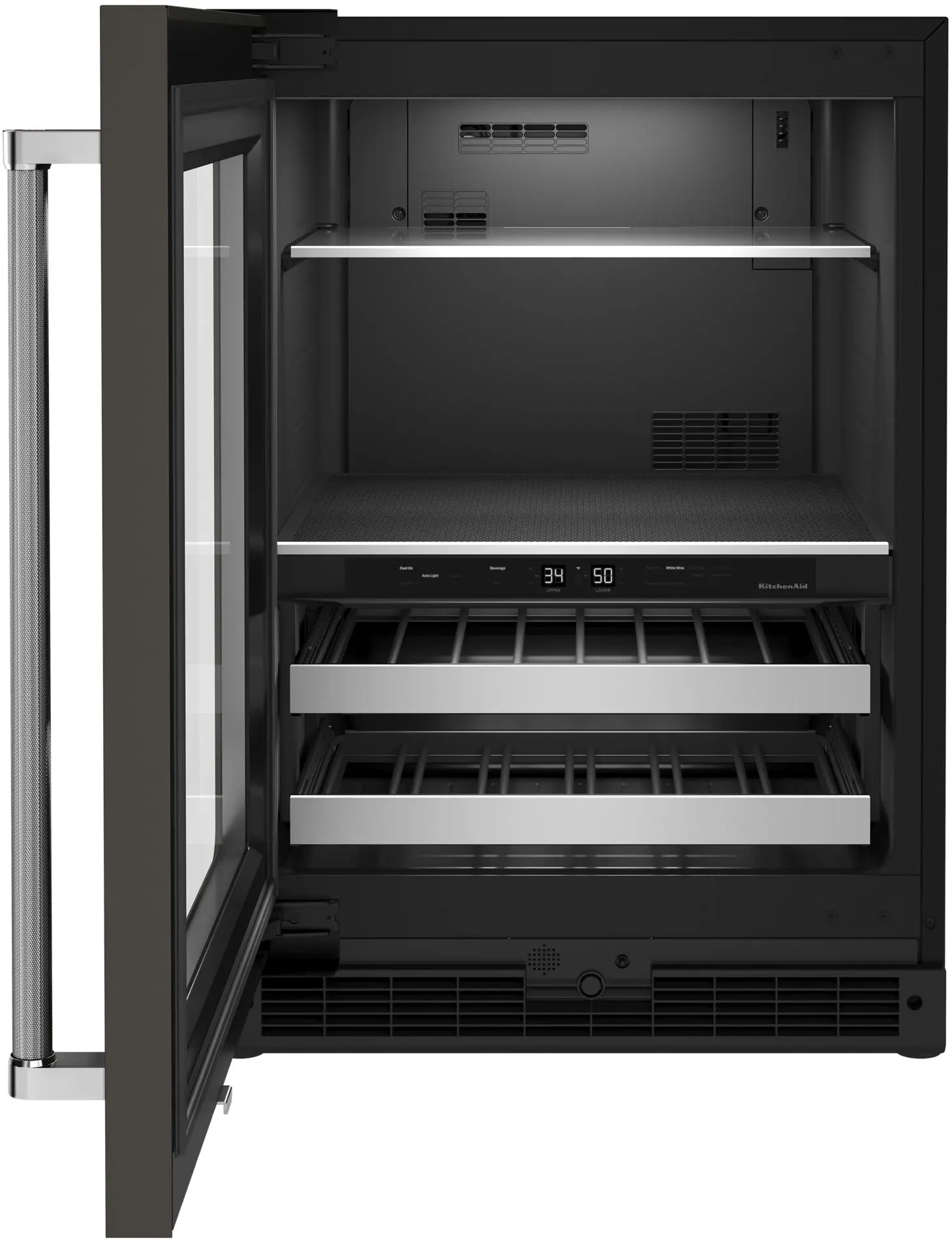 KitchenAid KUBL314KBS Black Stainless Steel, Left Hinge