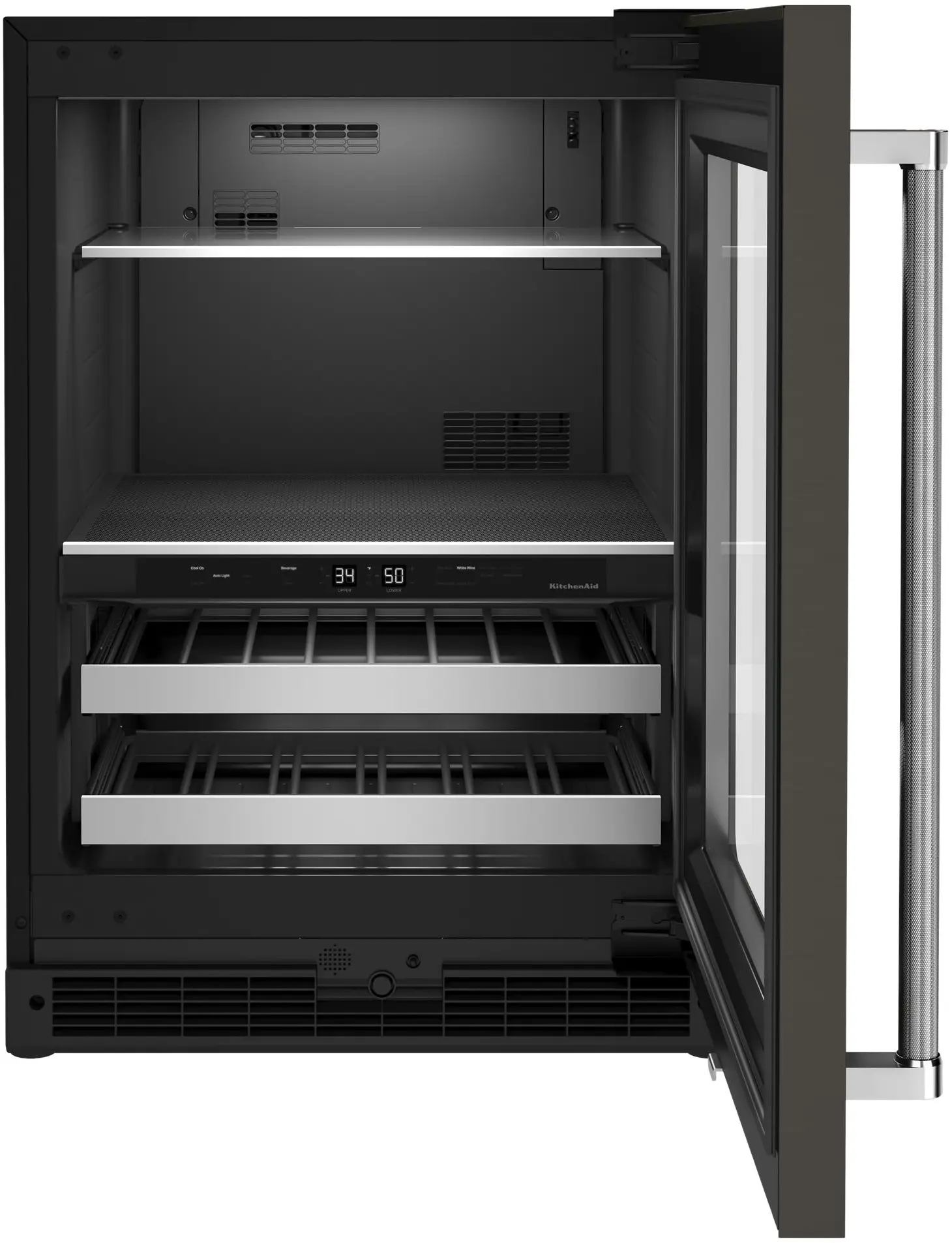 KitchenAid KUBR314KBS Black Stainless Steel, Right Hinge
