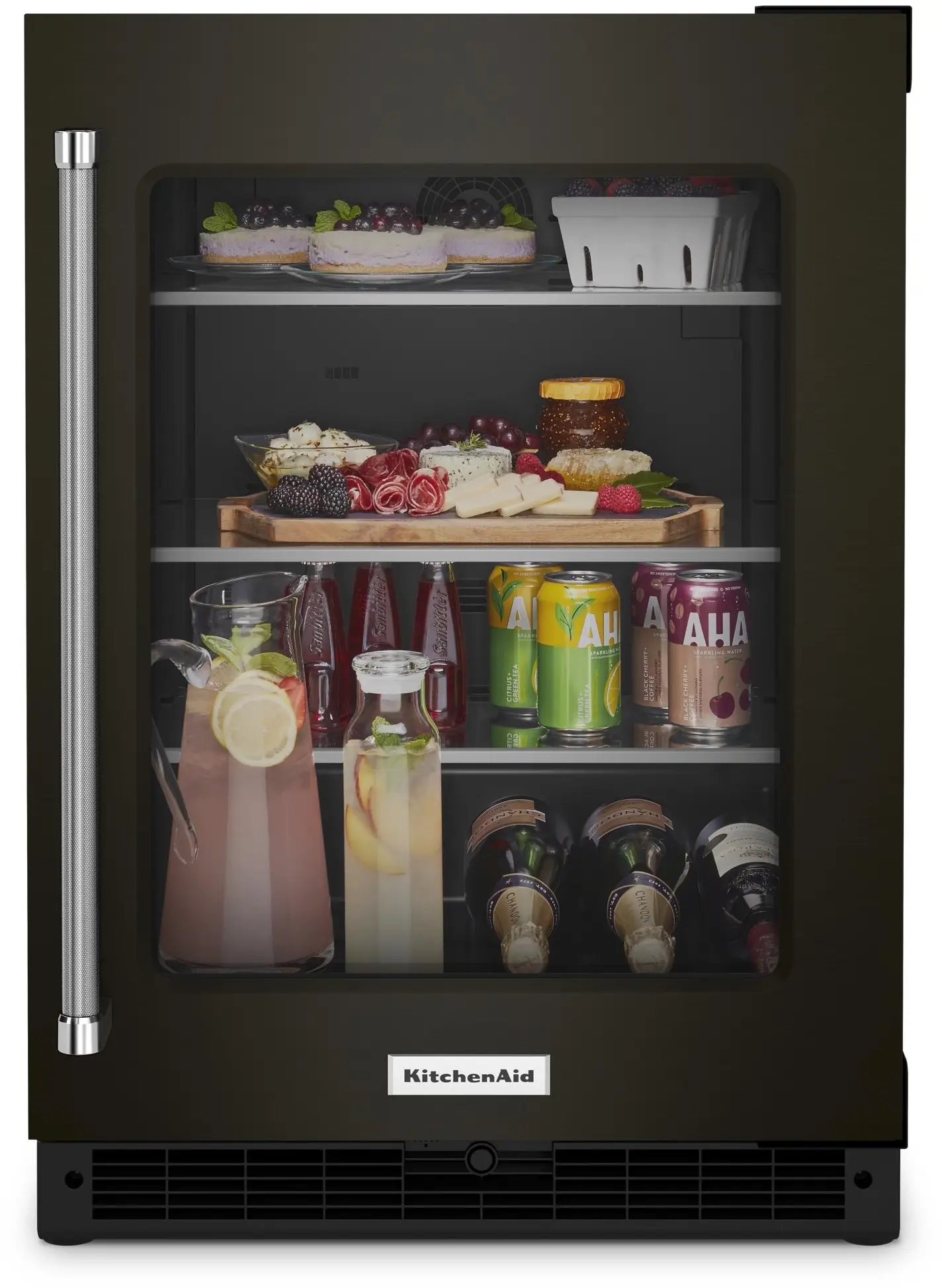 KitchenAid KURR314KBS Black Stainless Steel with PrintShield Finish, Rig...
