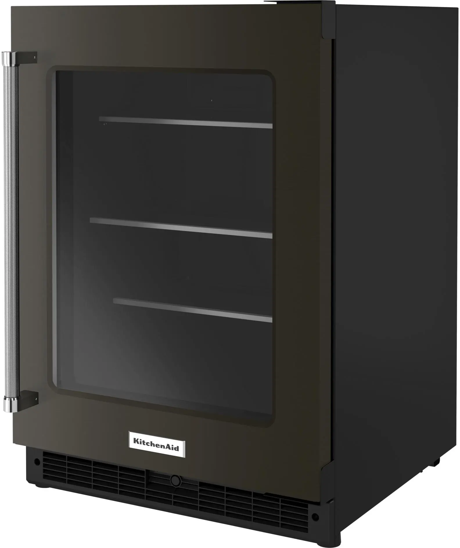 KitchenAid KURR314KBS Black Stainless Steel with PrintShield Finish, Rig...