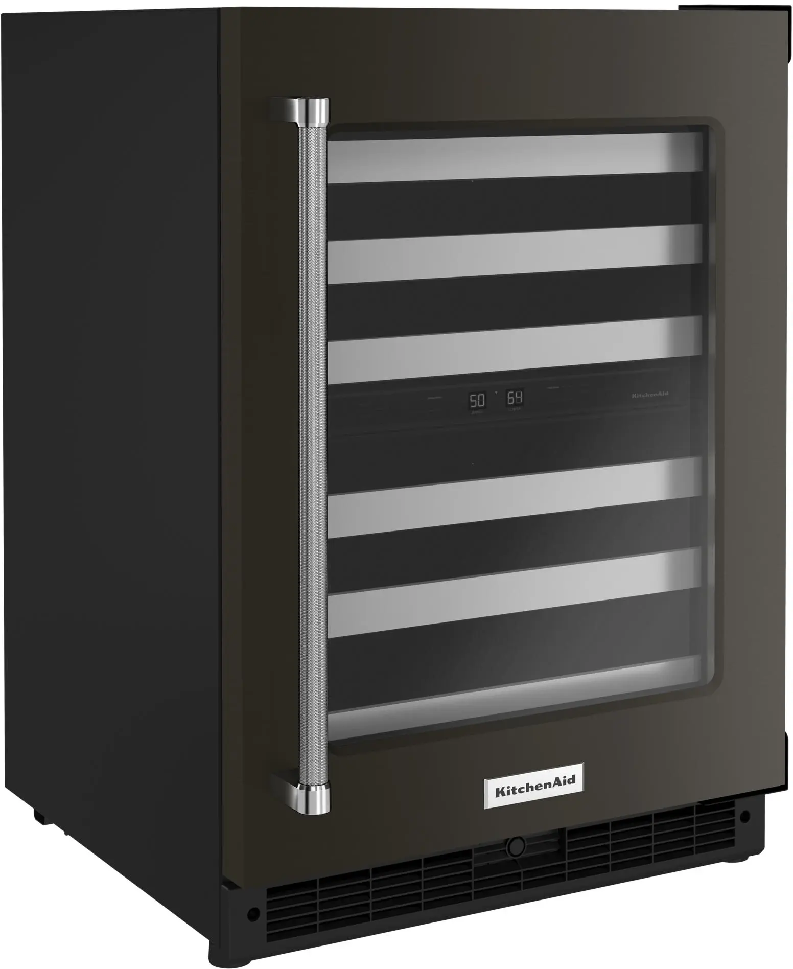 KitchenAid KUWR314KBS Black Stainless Steel/Black, Right Hinge