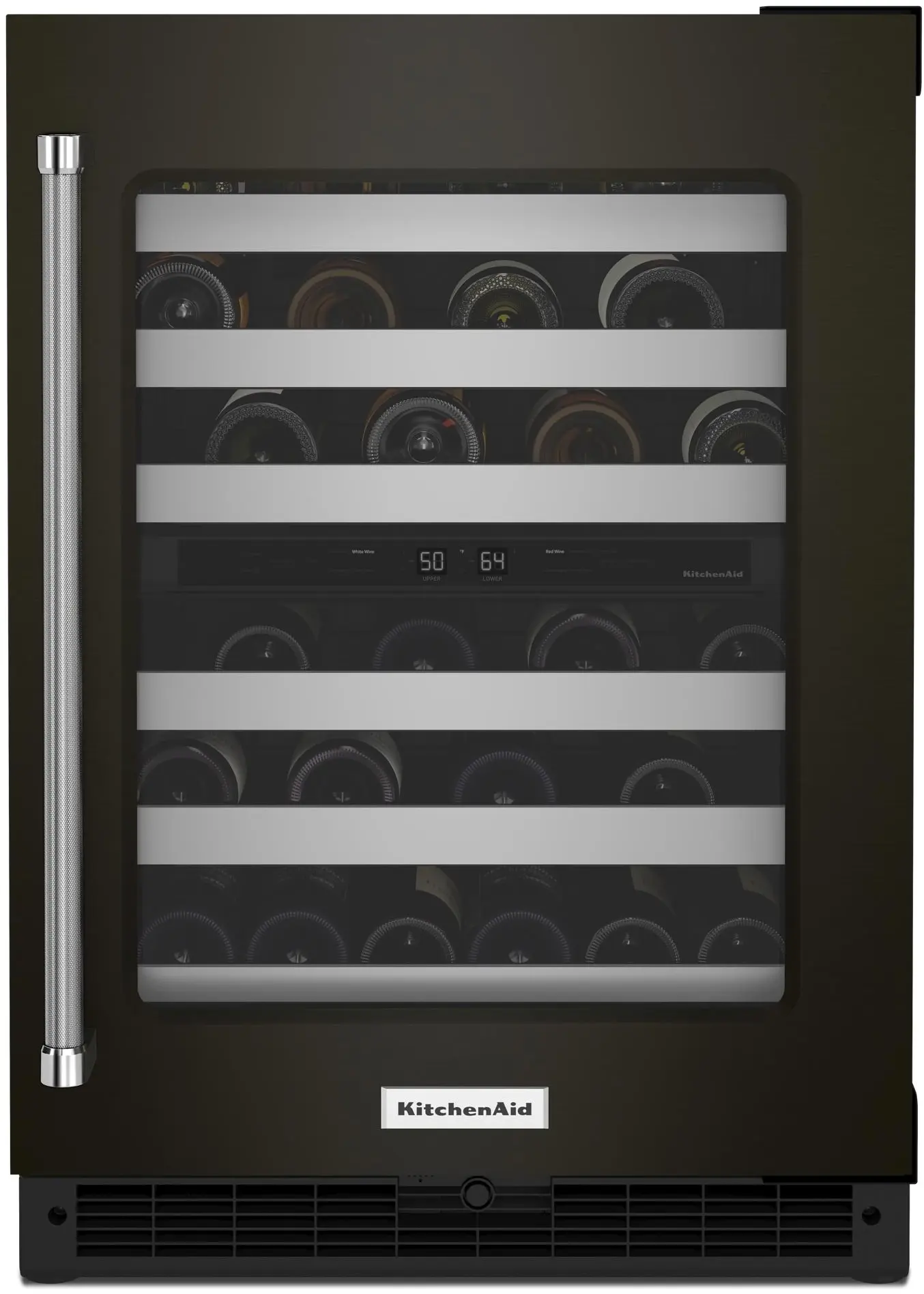 KitchenAid KUWR314KBS Black Stainless Steel/Black, Right Hinge