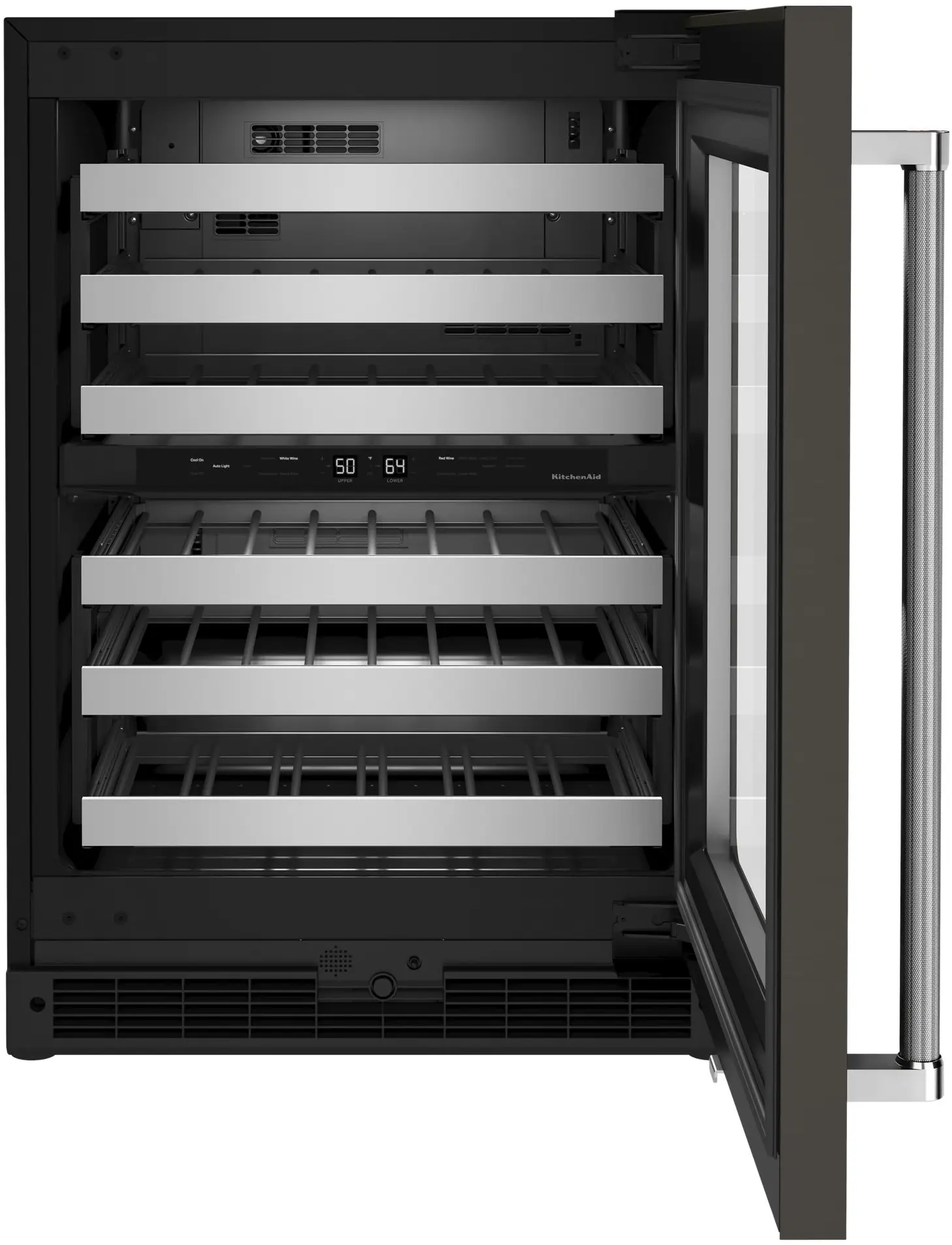 KitchenAid KUWR314KBS Black Stainless Steel/Black, Right Hinge