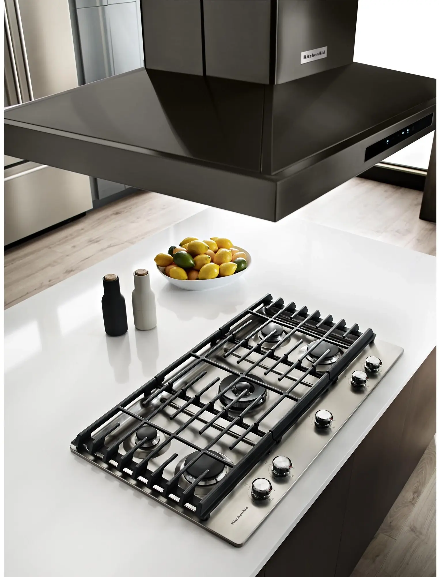 KitchenAid KVIB606DBS Black Stainless Steel, Print Shield, 36 Inch