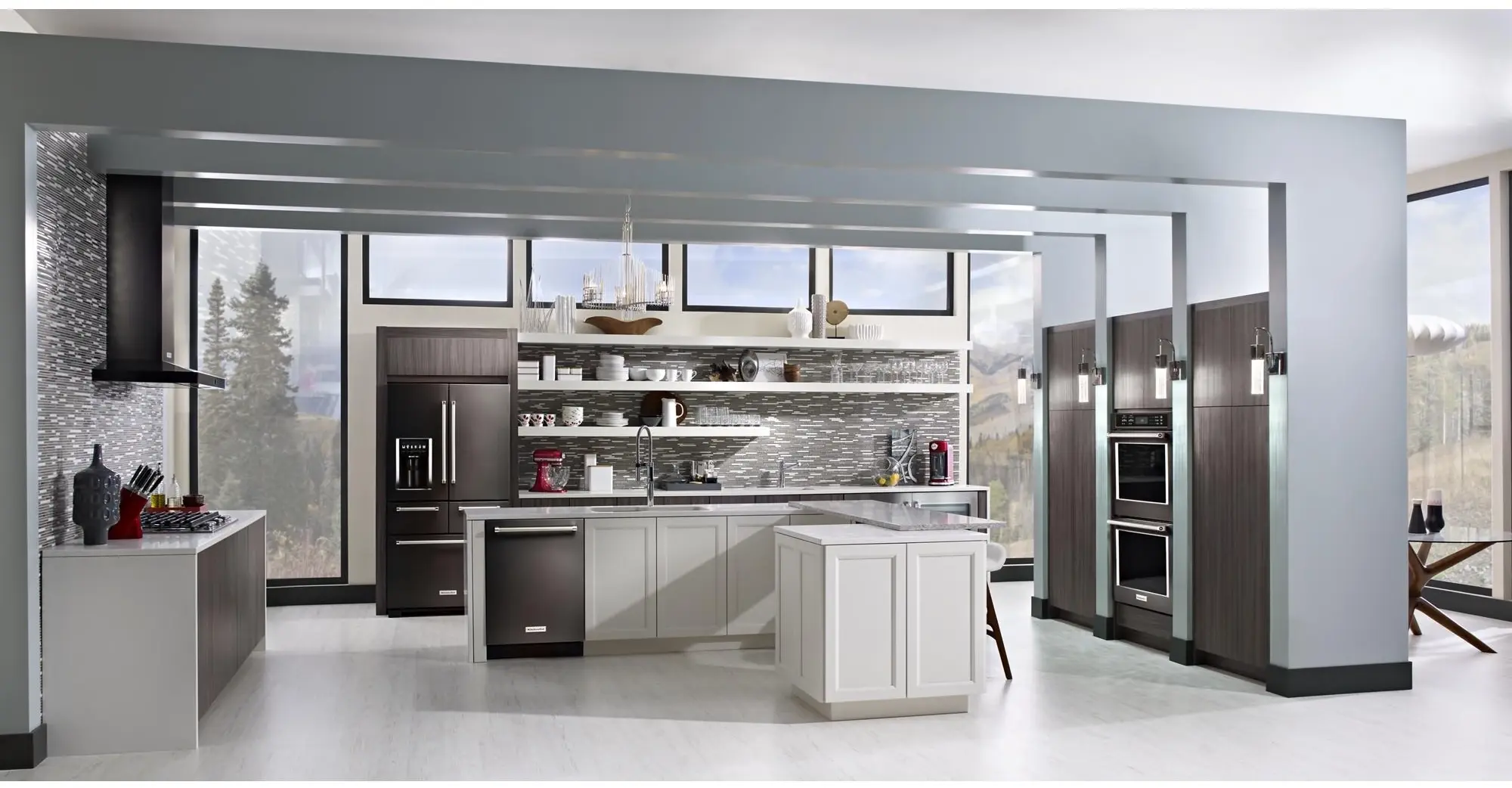 KitchenAid KVWB606HBS Black Stainless Steel, Print Shield, 36 Inch