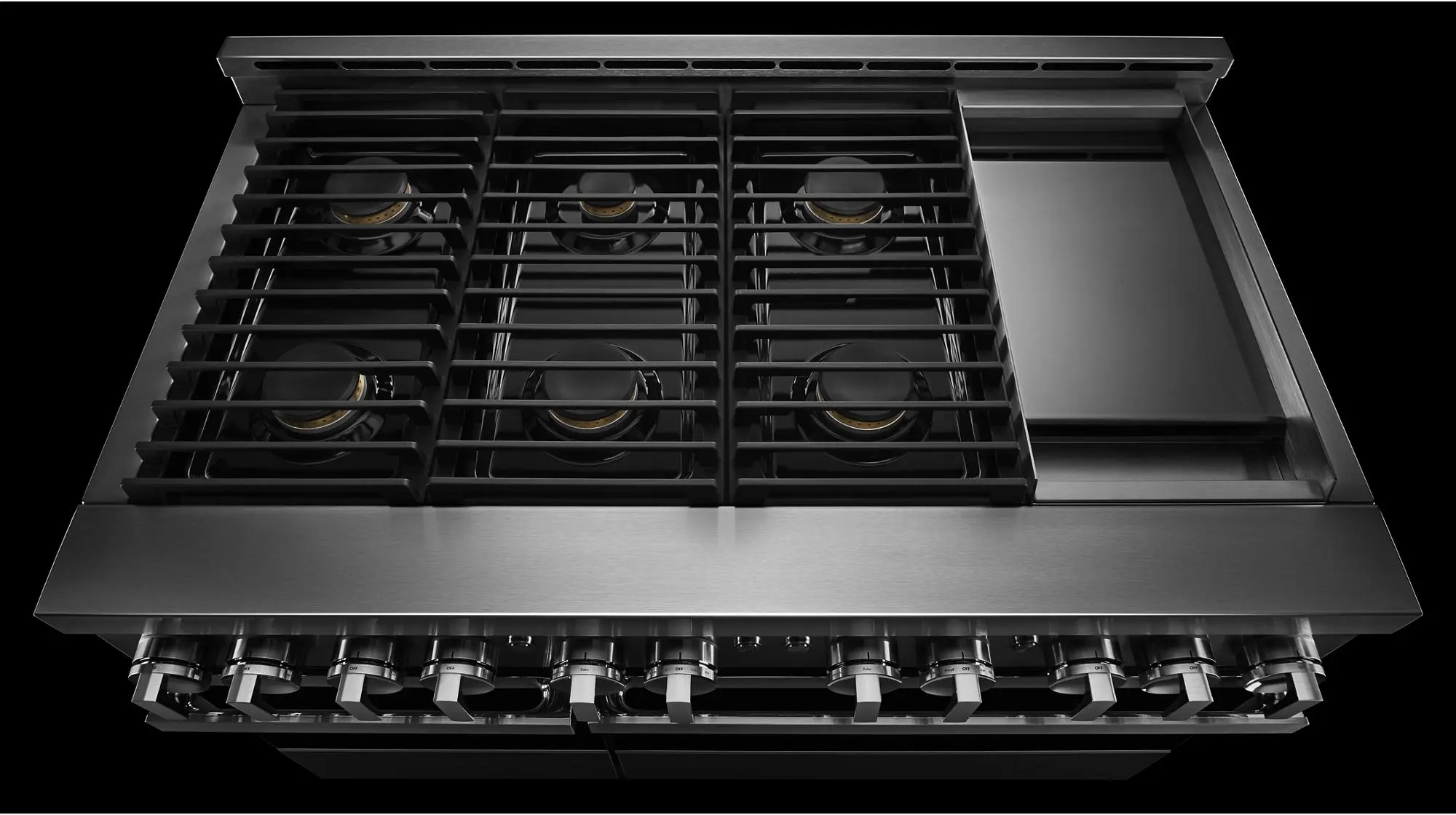 Jenn Air JGRP548HM Stainless Steel, Noir Style, Natural Gas