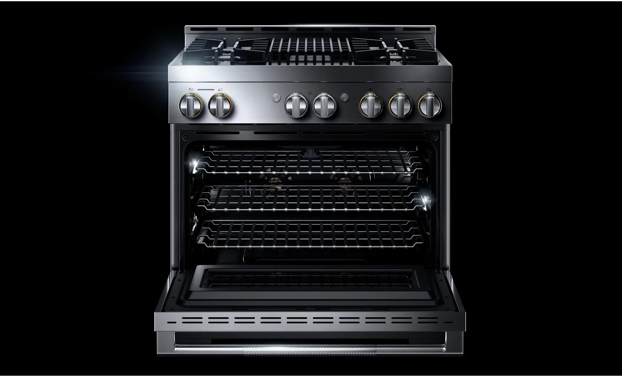 Jenn Air JGRP636HL Stainless Steel, Rise Style, Natural Gas