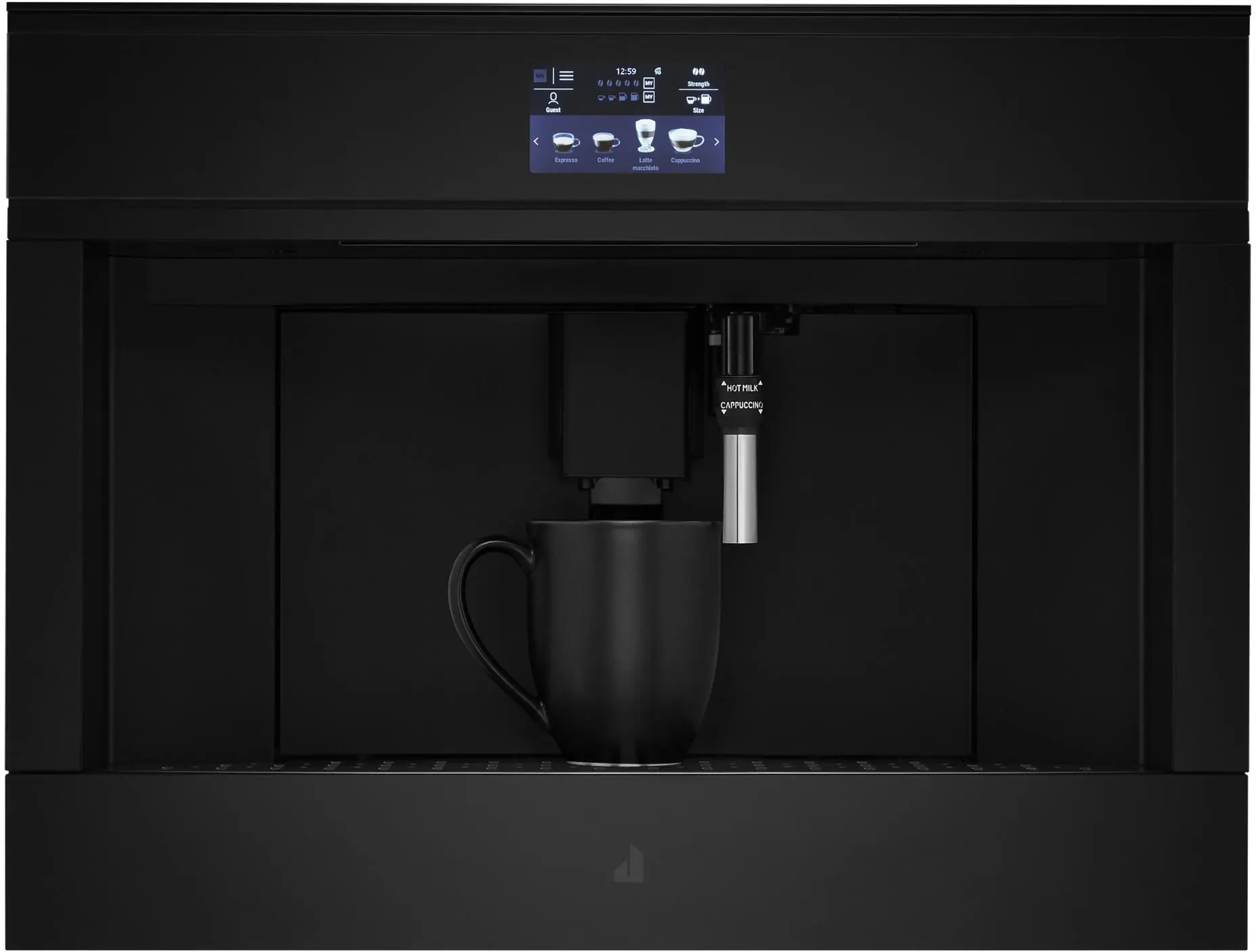 Jenn Air JJB6424HM 24 Inch Built-In Coffee System Floating Glass