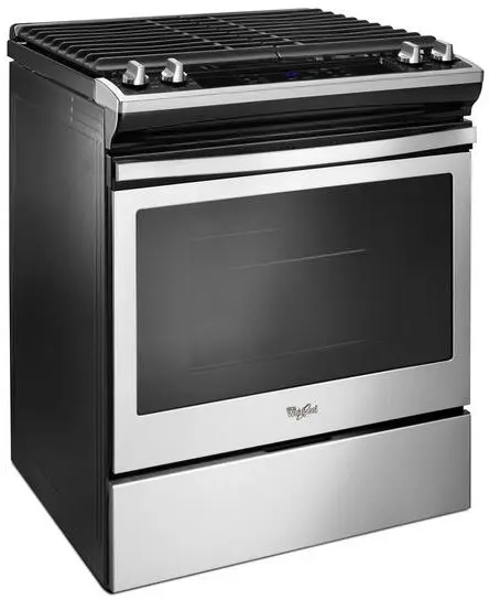 Whirlpool WEG515S0FS Black on Stainless Steel