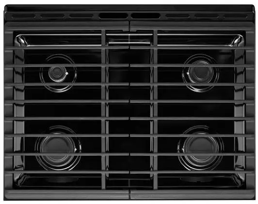 Whirlpool WEG515S0FS Black on Stainless Steel