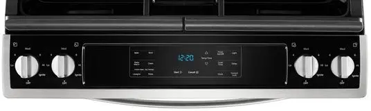 Whirlpool WEG515S0FS Black on Stainless Steel