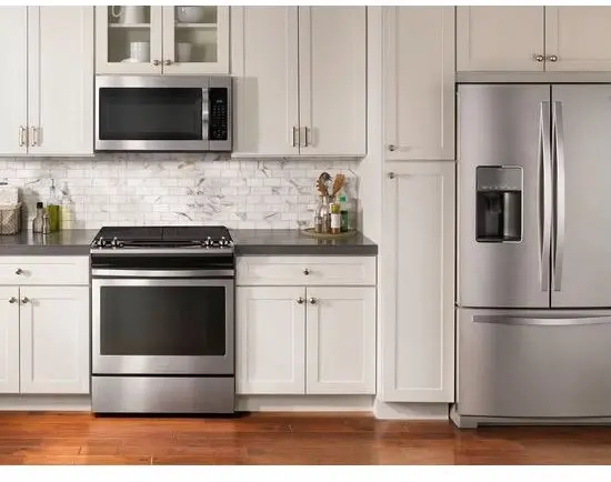 Whirlpool WEG515S0FS Black on Stainless Steel