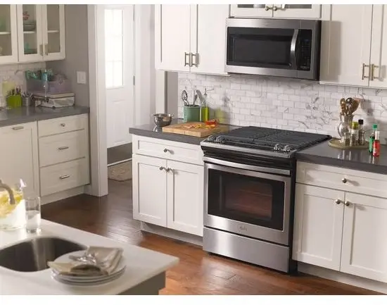 Whirlpool WEG515S0FS Black on Stainless Steel
