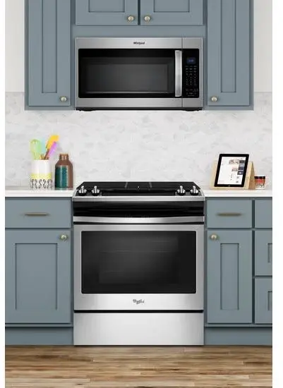 Whirlpool WEG515S0FS Black on Stainless Steel