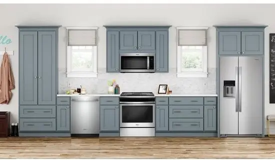 Whirlpool WEG515S0FS Black on Stainless Steel