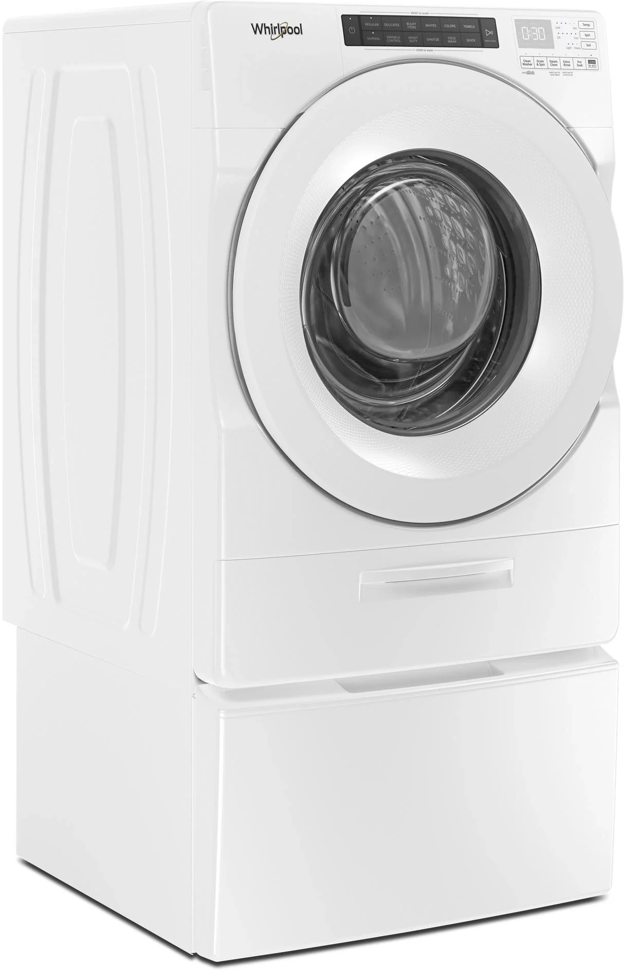 Whirlpool WFW5620HW 27 Inch Closet-Depth Front Load Washer: White ...