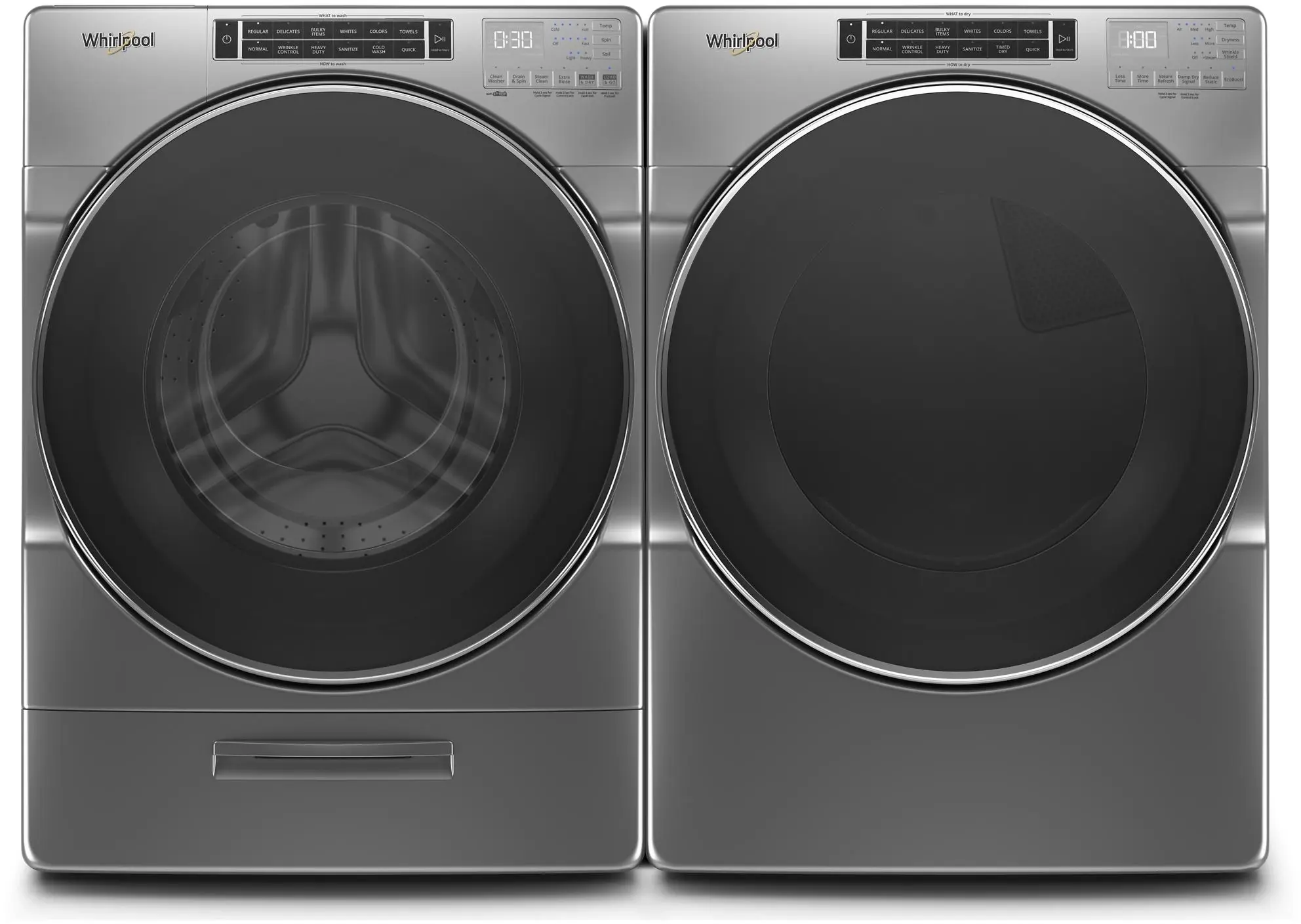 Whirlpool WED8620HC 27 Inch Electric Dryer Chrome Shadow