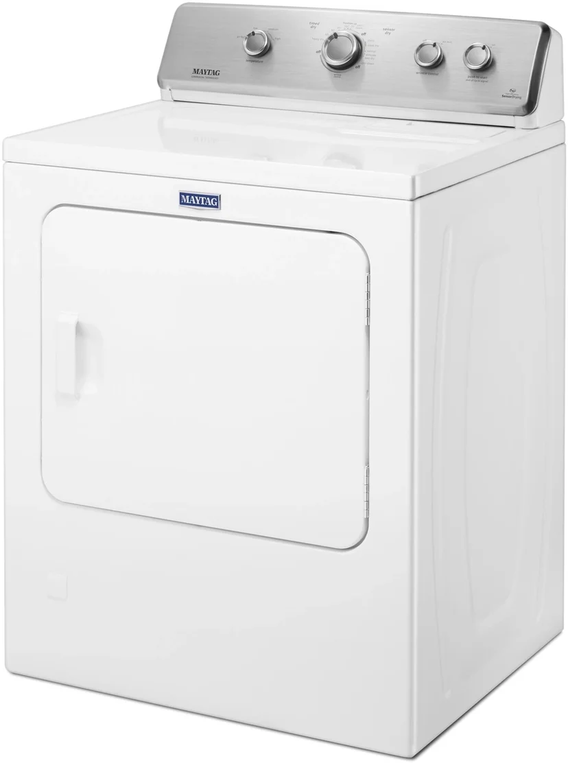 Maytag MEDC465HW 29 Inch Top Load Electric Dryer with Wrinkle Contr...