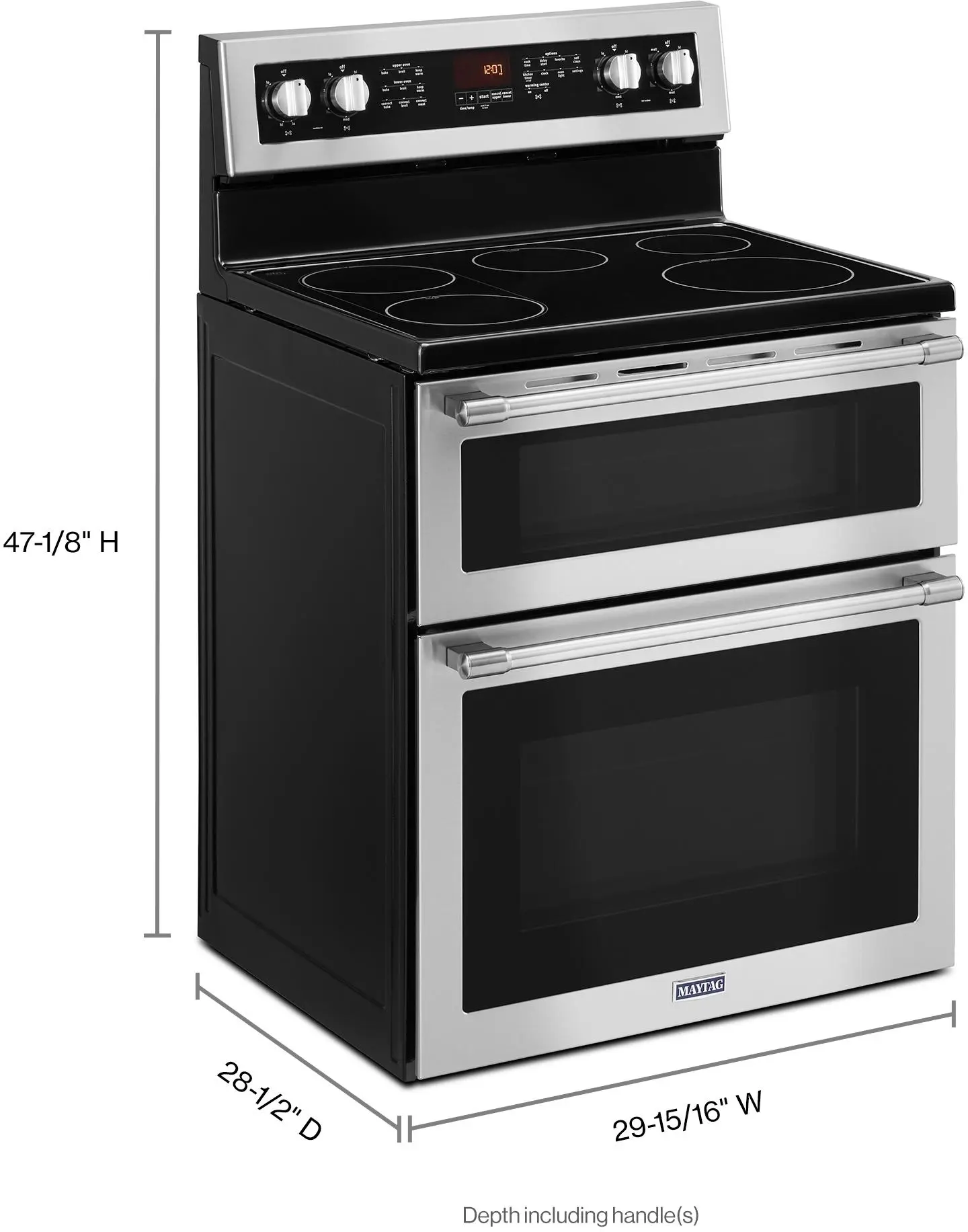 Maytag MET8800FZ 30 Inch Freestanding Electric Range Fingerprint