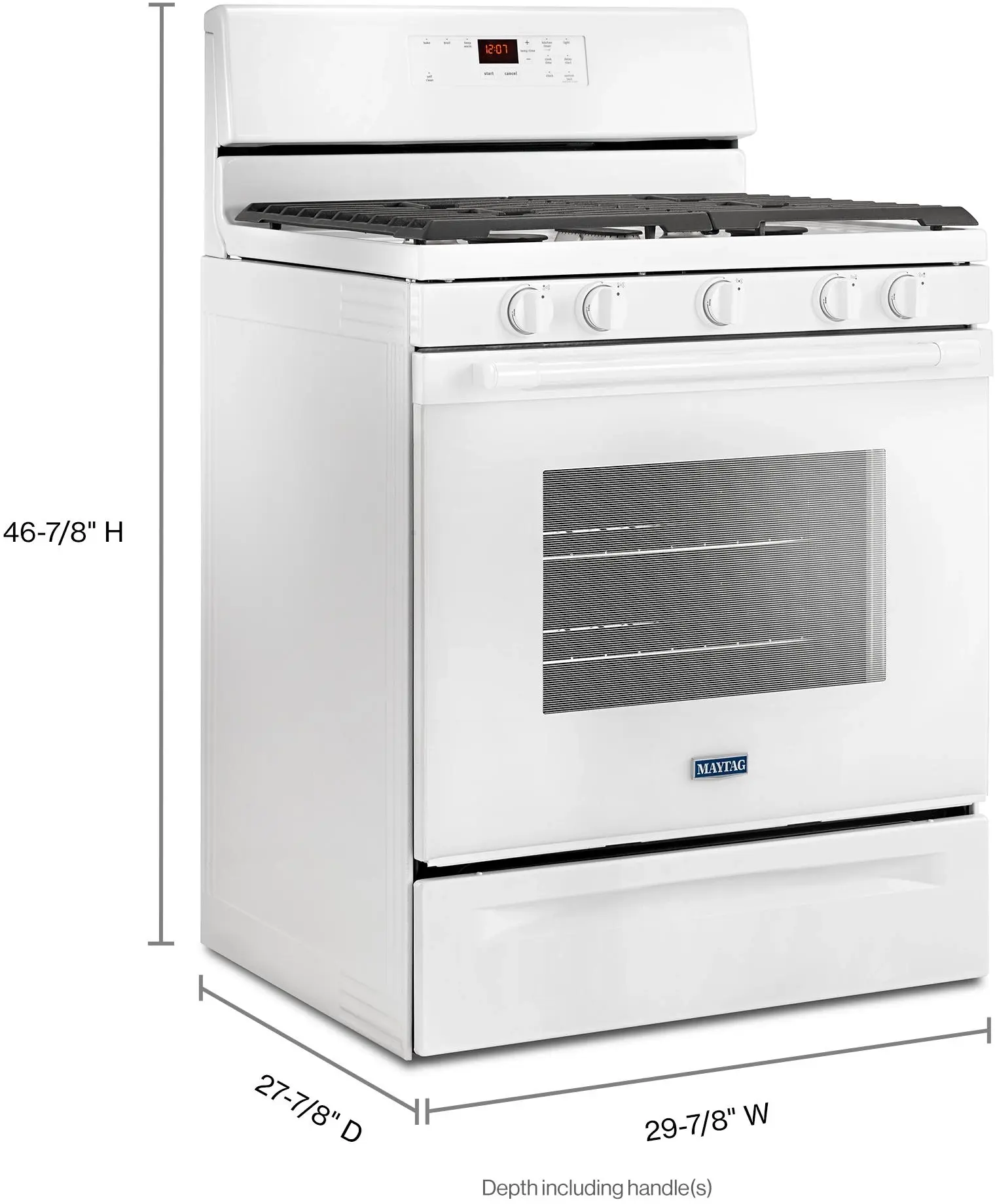 Maytag MGR6600FW White, Natural Gas