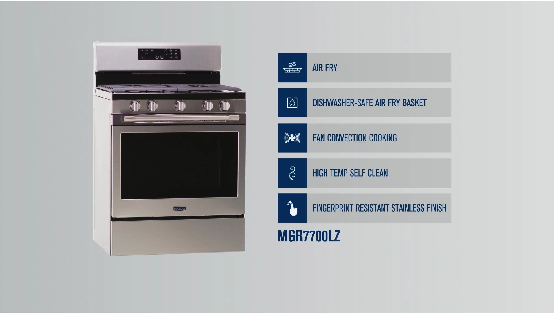 Maytag MGR7700LZ Fingerprint Resistant Stainless Steel