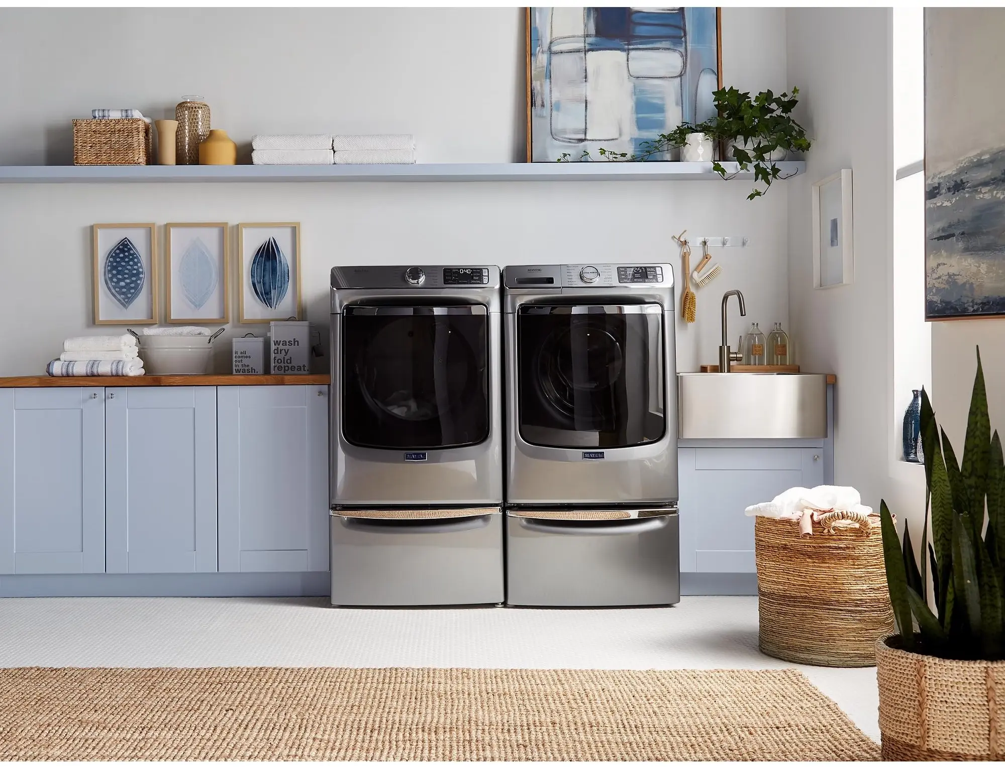 Maytag MHW8630HC 27 Inch Front Load Smart Washer Metallic Slate