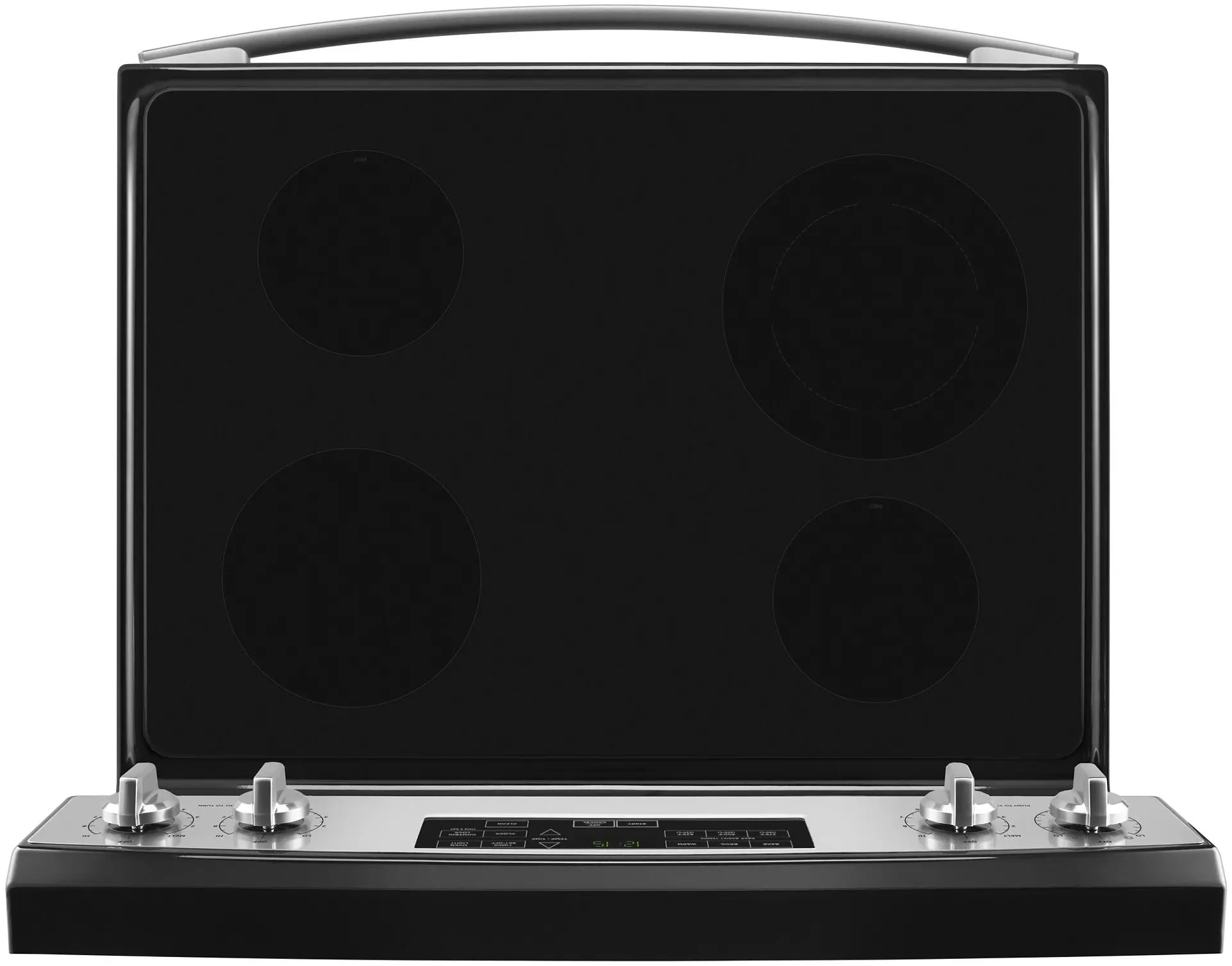 Amana AER6603SFS Black on Stainless Steel