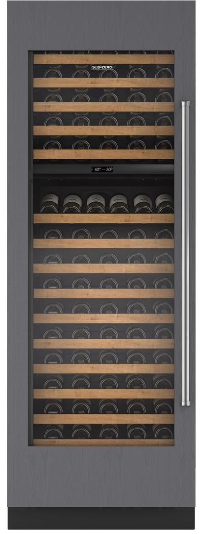 Sub Zero DEC3050WL 30 Inch Designer Wine Storage: Panel Ready