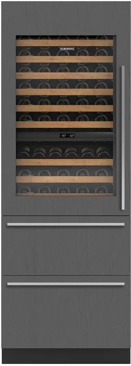 Sub Zero DET3050WCIAL Panel Ready, Left Hinge, High Altitude Glass Door