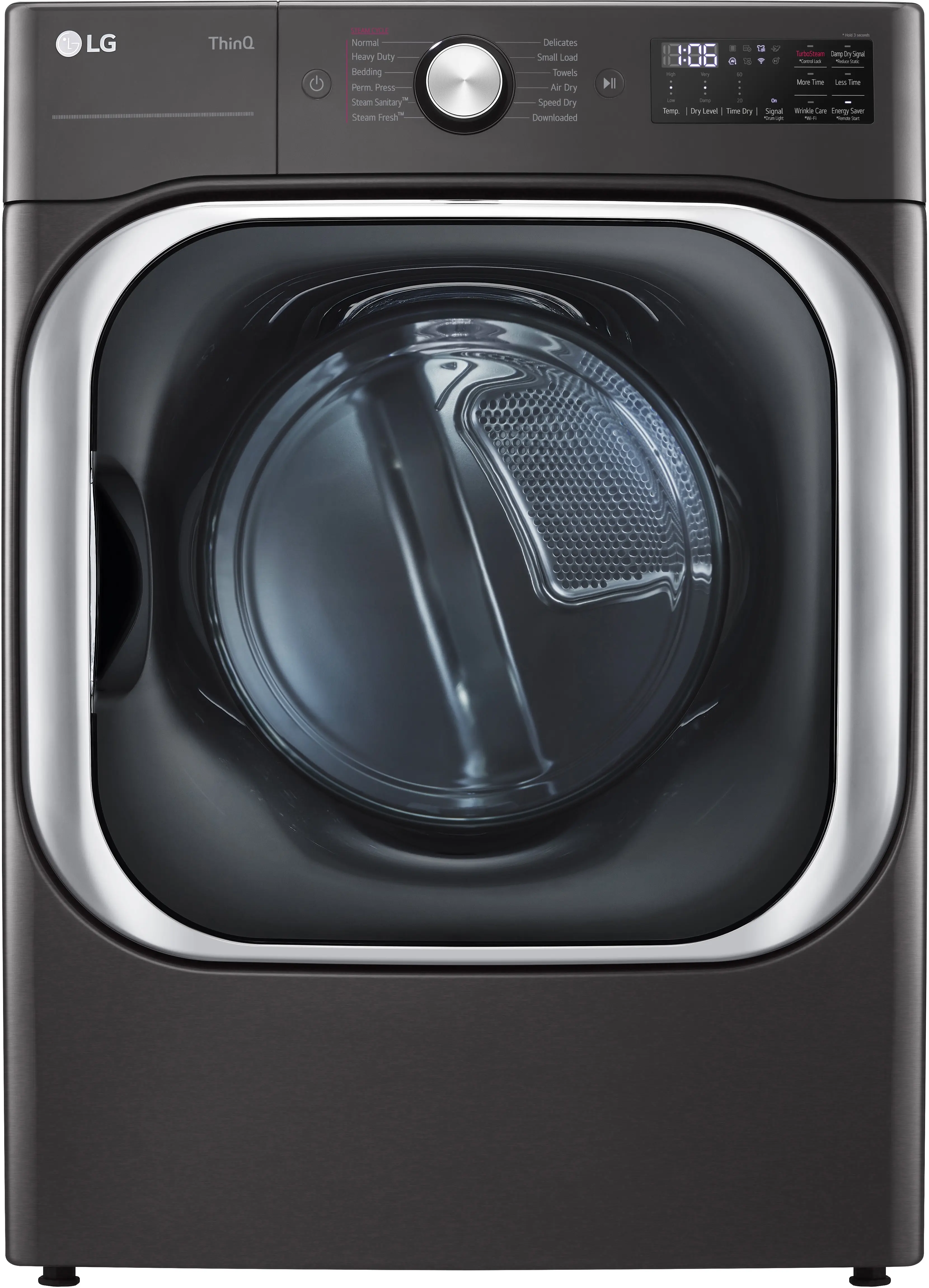 LG DLEX8900B 29 Inch Smart Electric Dryer Black Steel | Plesser's