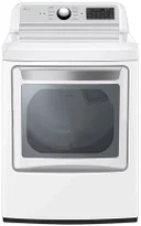 27 Inch Smart Electric Dryer with 7.3 Cu. Ft. Capacity, 8 Dry Cycles, 12 Dry Options, Sensor Dry, EasyLoad™ Door, ThinQ® Technology, SmartDiagnosis™, and Energy Star Certified