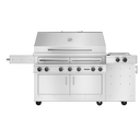 K1000HS Freestanding Hybrid Fire Grill With Side Burner