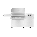 K750HS Freestanding Hybrid Fire Grill With Side Burner
