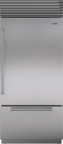 36 Inch Built-In Bottom Mount Smart Refrigerator with 20.7 cu. ft. Total Capacity, Split Climate™, ClearSight™ LED Lighting System, Ice Maker, Internal Water Dispenser, Star-K Certified, and ENERGY STAR®