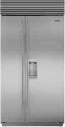 42 Inch Built-In Side-by-Side Smart Refrigerator with 24.5 cu. ft. Total Capacity, Split Climate™, ClearSight™ LED Lighting System and Star-K Certified