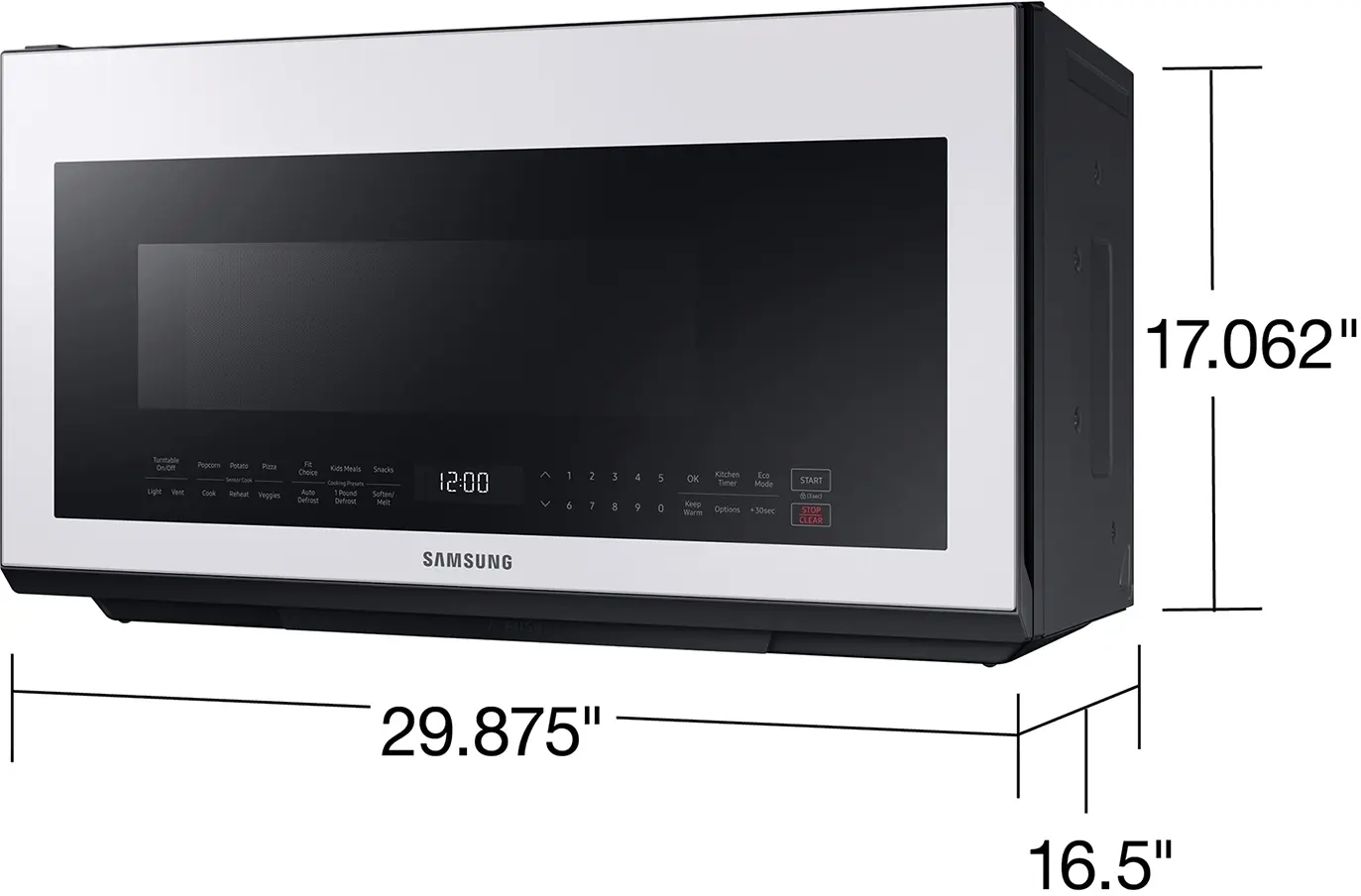 Samsung ME21B706B12 White Glass