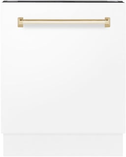 White Matte With Gold Handle, 51dba