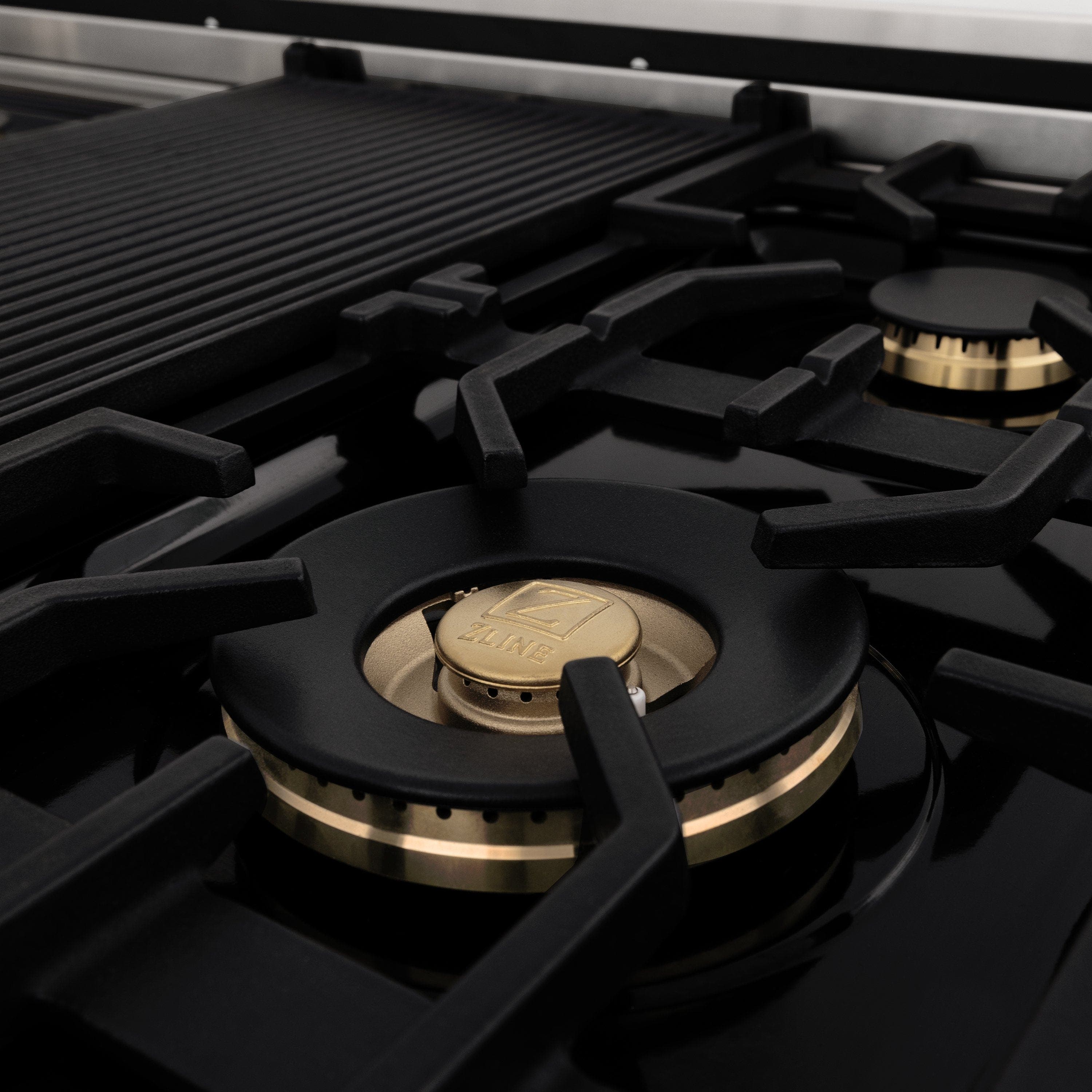 Zline RTZ48CB Stainless Steel And Champagne Bronze Accents