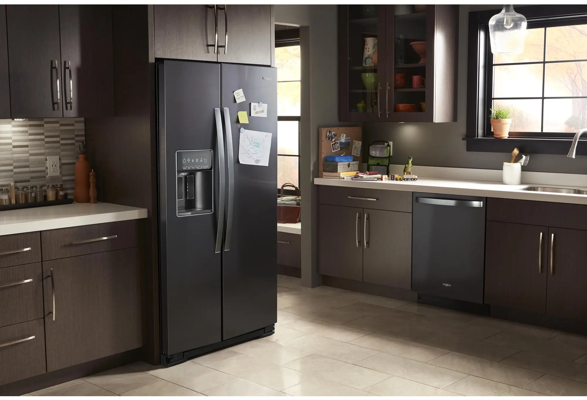 Whirlpool WRS973CIHV Black Stainless Steel